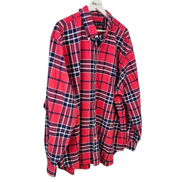 Ralph Lauren Mens Classic Fit Long Sleeve Button Down Shirt, Plaid, Size 2XB - Picture 6 of 8